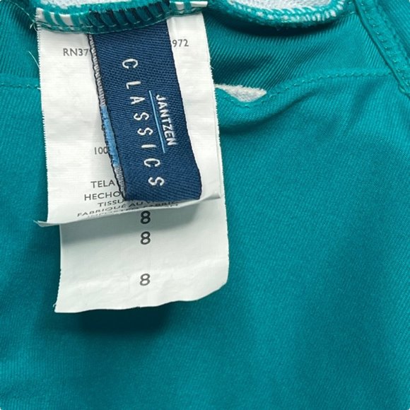 Jantzen Swimsuit Tummy Slimming One Piece Size 8 Blue Red bundle lot set of 2 - Picture 4 of 15